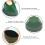 Foundation Makeup Brush, Iron Handle Face Brush for Blush, Liquid and Powder, with Protective Case, Green Handle 5