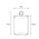 Pot distributeur transparent pour boules de coton et cotons-tiges 3