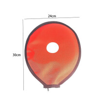 (30cmx24cm, Orange) Badminton Racquet Head Cover Hitting Accessories for Backyard Training Red
