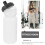 Giyblacko vannflaske av plast, 355 ml, hvit 6