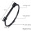 Stainless Steel D-Shaped Bar Screw Shackle Bangle Black 3