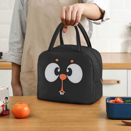 Insulated Lunch Bag with Animal Print for Students 2