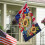 Bandeira de jardim patriótica com girassóis, 71 x 102 cm (28 x 40 polegadas). 4