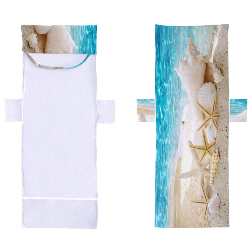 Boho-Strandstuhlbezug aus Mikrofaser mit Seitentaschen 1