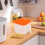 Fridge Organizer Set Clear Plastic Stackable 2