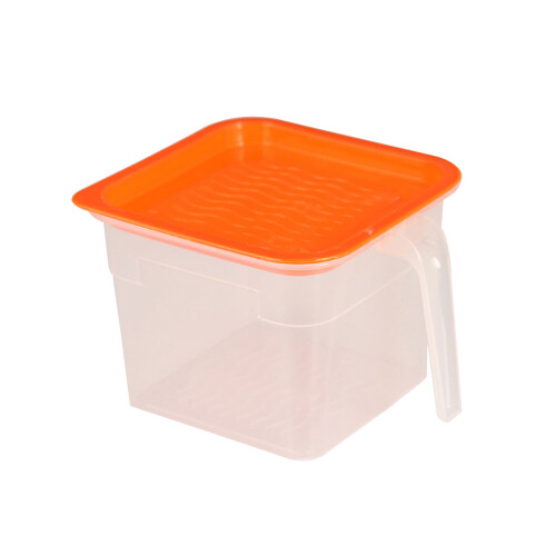 Fridge Organizer Set Clear Plastic Stackable 2
