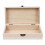 Boîte de rangement en bois jaune clair avec couvercle à charnière 5