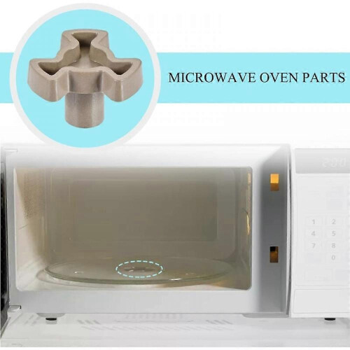 2 Pcs Microwave Turntable Coupler Shaft Plate Bracket Replacement Parts for Microwave Turntable Roller Guide Accessory 1