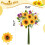 Bouquet di girasoli artificiali con margherite ed eucalipto 4