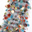 5ft Collapsible Silver Tinsel Christmas Tree with Stand 5