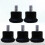 Roulettes de chaise en PU noir – Lot de 5 5