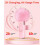 Wireless Lavalier Microphone with Noise Cancellation, Plug and Play, Pink Compatible with iPhone and Android Devices 3