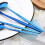24-Piece Mirror-Finish Blue Flatware Set, 18/0 Stainless 3