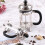 Cafetière à piston MOQIN – Verre borosilicate et 3
