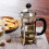 Cafetière à piston MOQIN – Verre borosilicate et 4