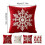 Housse de coussin flocon de neige de Noël pour canapé-lit 2