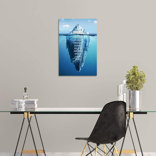 Tableau mural moderne inspirant sur toile 12" x 18" 1