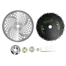Actualización de cuchillas para desbrozadoras, cuchillas para cortasetos de acero al carbono de alta calidad, resistentes al calor y al óxido,