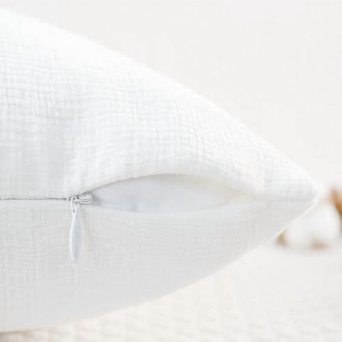 Housses de coussin en chenille 45 x 45 cm (lot de 2) 2