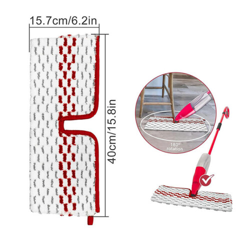 4 Pack Microfiber Mop Pads, Double-Sided Cleaning, Wet or Dry Use, Replacement Pads for Spray Mop, Machine Washable, Reusable and Durable 2