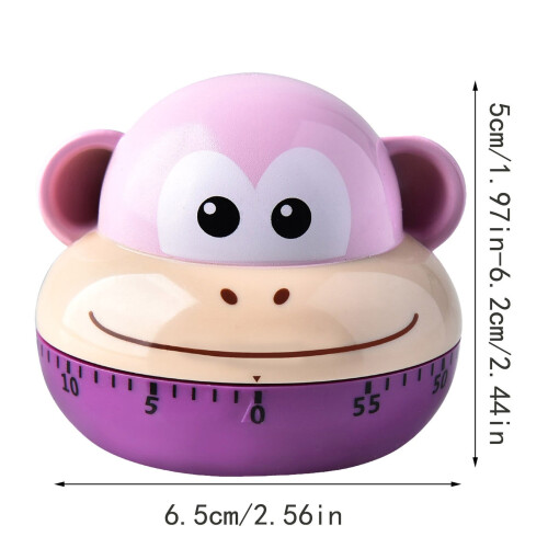 Cartoon Animal Mechanical Kitchen Timer 60 Minutes 2