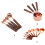 acdanc baking set copper-plated wooden handle 8-piece 5
