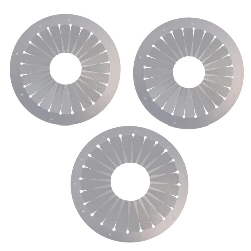 Badge Button Maker Template for DIY Ribbon Flowers 3 pcs 1