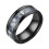 Women's Frosted Silk Pattern Rhinestone Ring Alloy 2