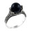 Marcasite sterling silver pearl ring size 6-9 3