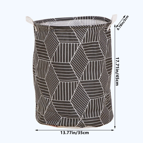 Large Collapsible Laundry Basket with Handles 2
