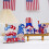 Ensemble de 2 centres de table patriotiques en bois 4