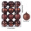 XUNRYAN shatterproof Christmas tree ornaments coffee color 3