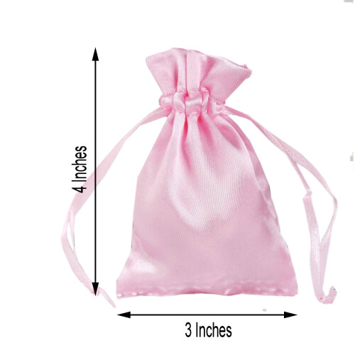 Satin-Geschenktüten, 3 x 4 Zoll, 12er-Packung 2