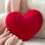 Cuscino di peluche a forma di cuore, blu, 15 cm 5