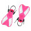(as described, Pink) Swim  Short Training Open Heel Adjustable Snorkel Flippers For Kids Red 5