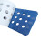 (as described, Blue) 5 Pieces Square Grooved EVA Surfboard SUP Traction Deck Grip Tail Pad Gray 4