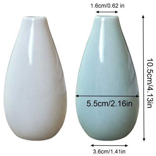 Kis világoszöld kerámia váza 10,5 cm 2