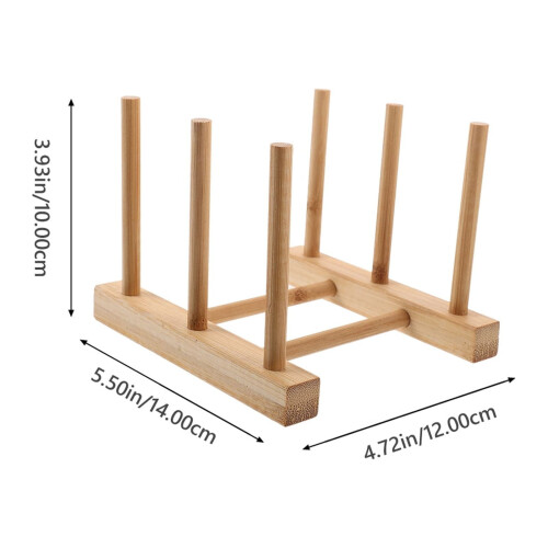 Bamboo water cup drying rack 2 pcs 2