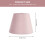 Paralume cilindrico in velluto rosa per lampade E27/E14 3