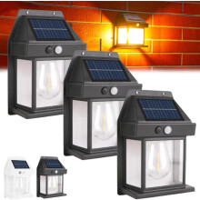 Retro wandlamp op zonne-energie met bewegingssensor
