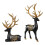 2 sculture di renne in resina - Statuine decorative nere 4
