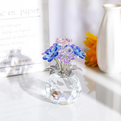 Figurine de myosotis K9Crystal – 11 cm 1