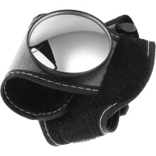 Espejo retrovisor para ciclismo con lente convexa y correa para la cintura para paseos más seguros en bicicleta de montaña.