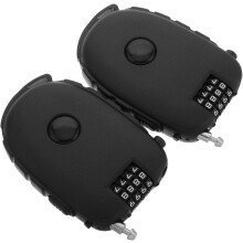 Candado retráctil para bicicleta de ABS y acero, 2 unidades, cable de acero ligero.