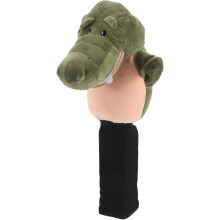 Capa de cabeça de golfe animal de peluche de jacaré para motorista e madeira de fairway