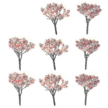 10pcs Model Cherry Trees Park Street Diorama Scenery Layout Miniature Landscape Scenery (9cm)