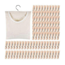 Clothespin Bag, Semi-Closed Canvas Clothespin Storage Hanger Bag, Hanging Storage Organizer Laundry