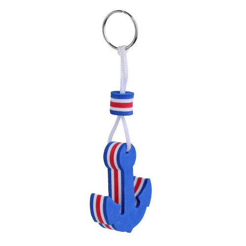 9xNovelty Boating Floating Key Chain Key Ring Keychains Float Blue Anchor 2