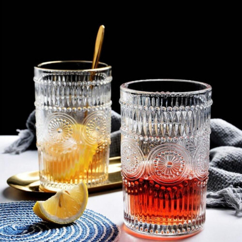 Set pahare de apă cu relief Premium, 6 bucăți 2