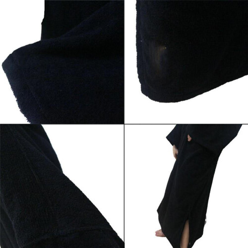 Unisex Changing Drying Coat Robe Towel Surf Poncho Swim Wetsuit 2
